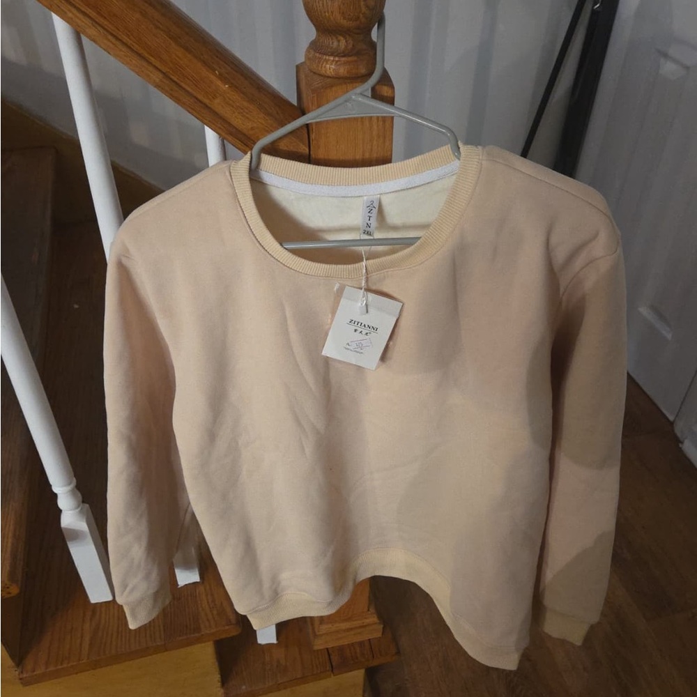 Light Peach Crewneck Sweatshirt